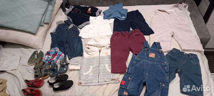 Очень большой пакет одежды и обуви 6мес-1 год