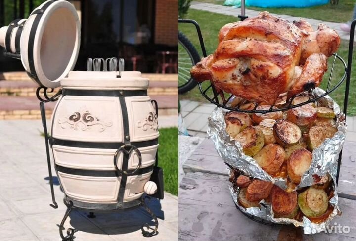 Тандыр Аполлон с откидной крышкой Новый