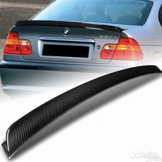 Спойлер багажника BMW E46 4dr карбон