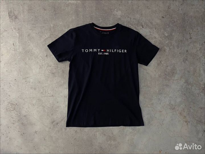 Футболка Tommy Hilfiger 1985 синяя люкс