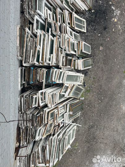 Стекло, деревянные окна бу