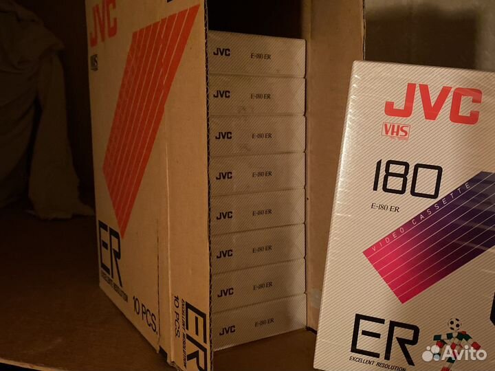 Видеокассеты новые jvc