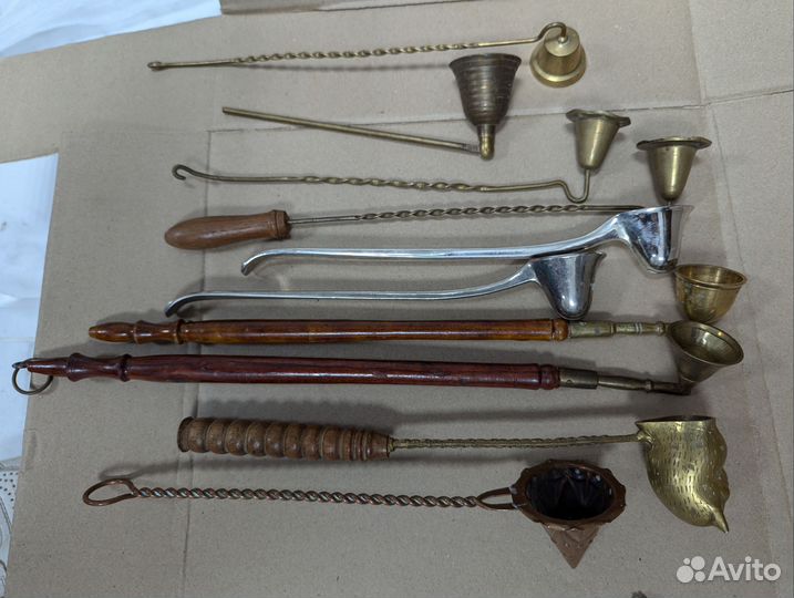 Гасители, ложки для соли и сахара, посеребрение