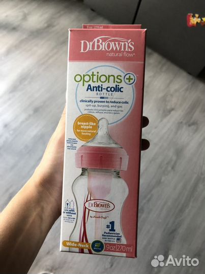 Детская бутылочка Dr Brown’s антиколиковая