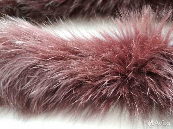 Воротник- опушка бордовый 70 см