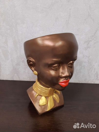 Кашпо Африканка, декор для дома