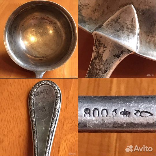 Старинное столовое серебро Германии и России