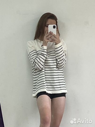 Джемпер в полоску женский