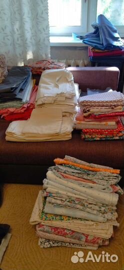 Ткань: Хлопок, лён, ситец СССР, вафля и др. ткань