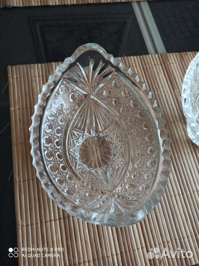 Вазы хрустальные, в хорошем состоянии