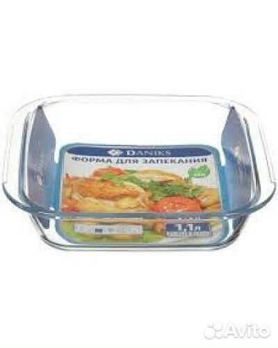 Форма для запекания стекло 2л