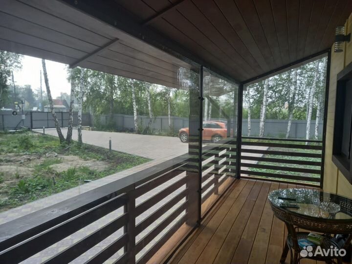 Гибкие и мягкие окна для беседок