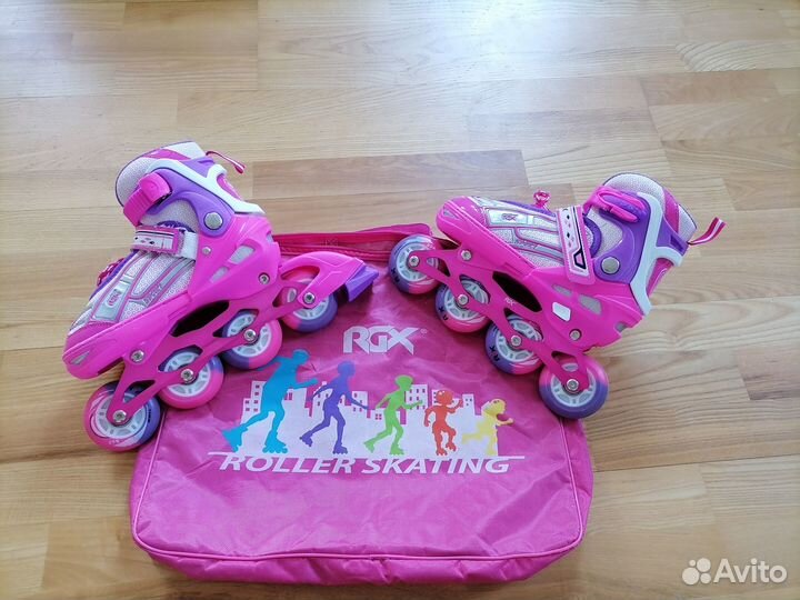 Коньки роликовые rgx раздвижные 31 - 34