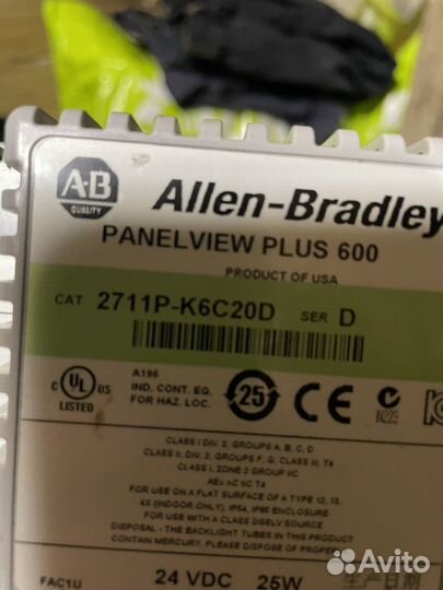 Панель оператора Allen-Bradley Panelview Plus 600