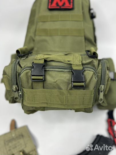 Рюкзак тактический рейдовый подсумками 55 литров