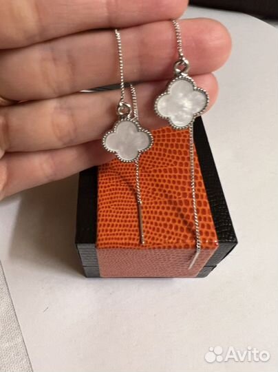 Серьги van cleef
