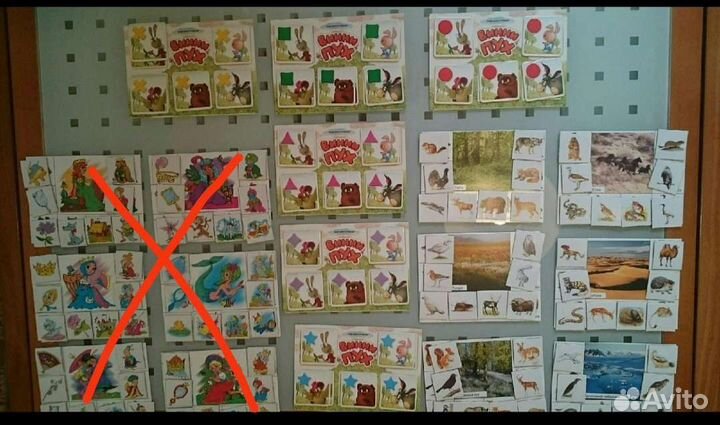 Детские пазлы лото домино