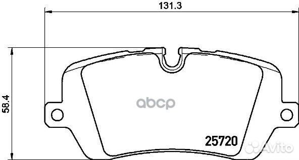 Колодки тормозные зад range rover sport 12- P44