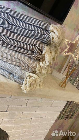 Плед покрывало из хлопка