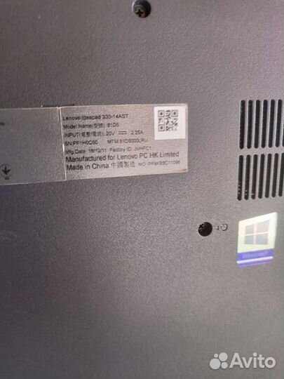 Ноутбук Lenovo ideapad 330-14ast