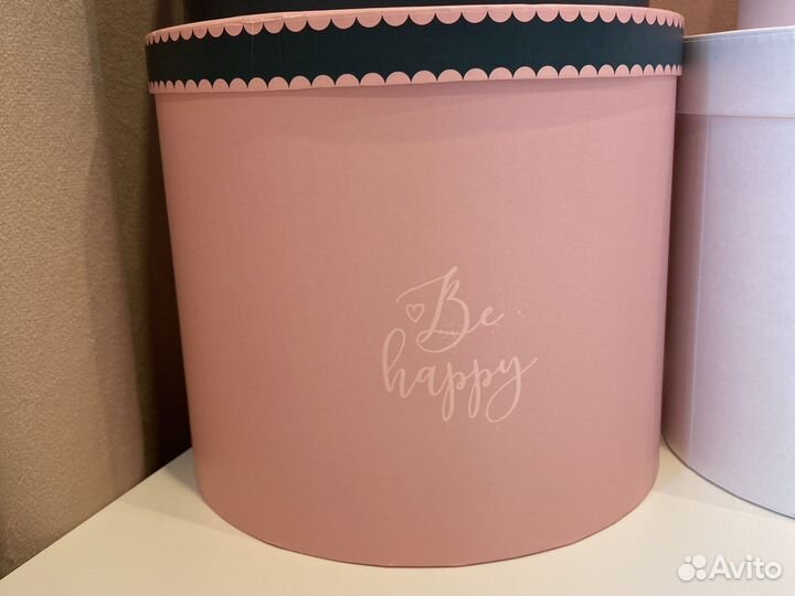 Подарочные коробки шляпные розовые