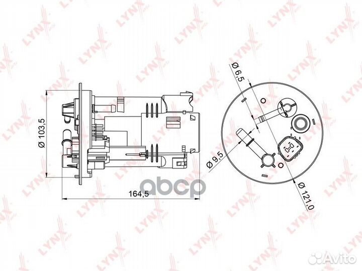 Фильтр топливный погружной mitsubishi Lancer(CS)