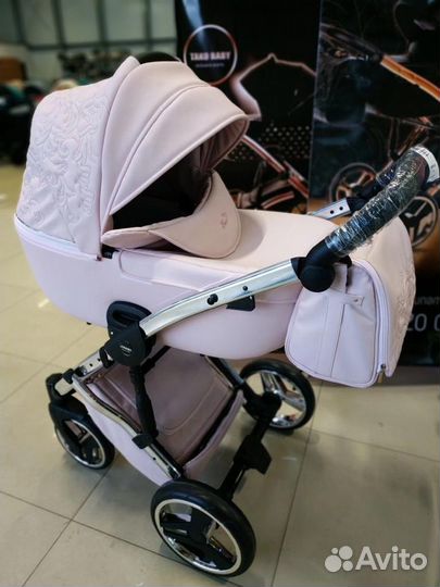 Коляска 3 в 1 эко кожа