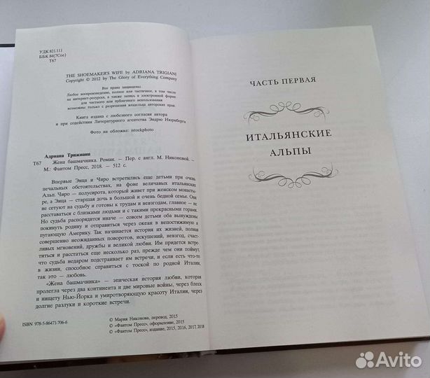 Книга адрианаитрижиани. Жена башмачника