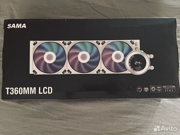 Водяное охлаждение Sama T360MM LCD white