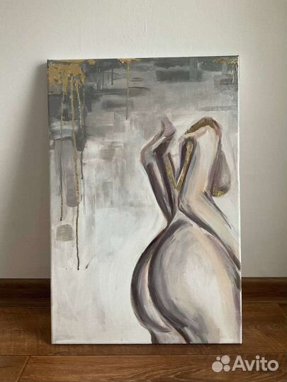Картина с голым телом девушки