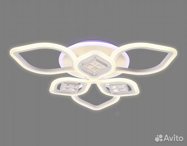 Люстра FA282/3+3 WH белый 116W 660*600*120 пду