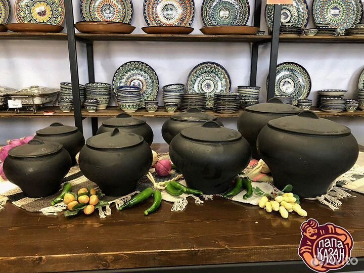 Горшок чугунный 4 л с чугунной крышкой (Балезино)