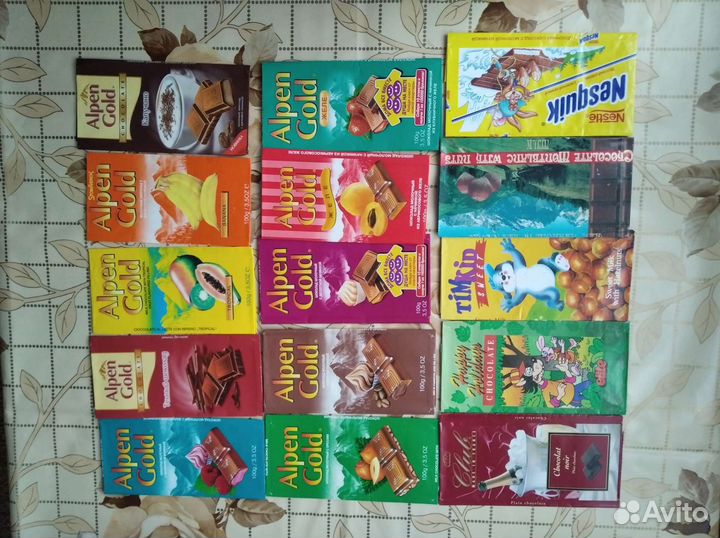 Коллекция шоколадных оберток