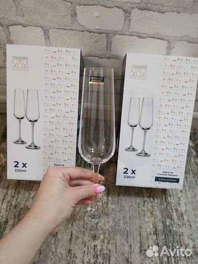 Бокалы для шампанского богемия