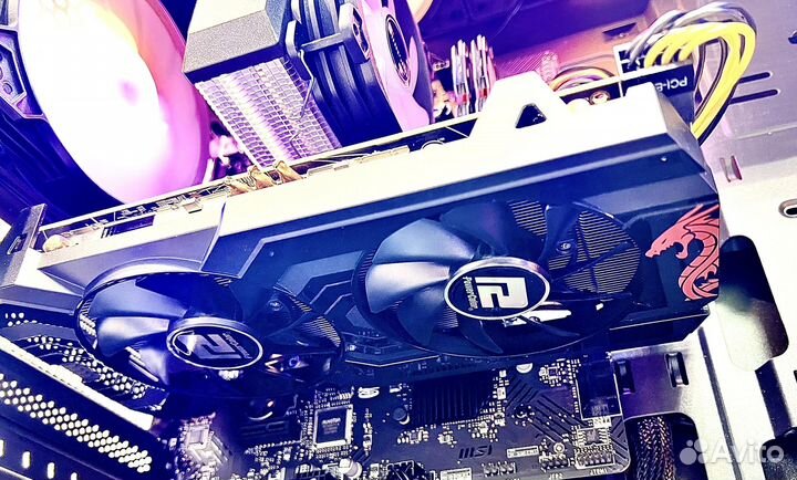 Игровой i3 10105 / RX580 8Gb / DDR 16 / M.2 512