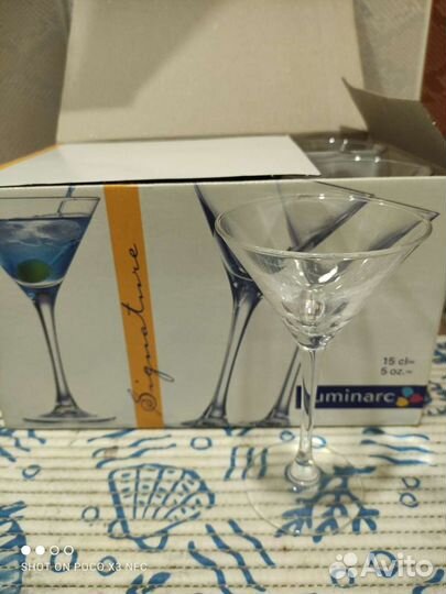 Бокалы под мартини