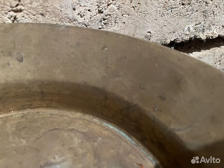 Таз медный старинный для варенья