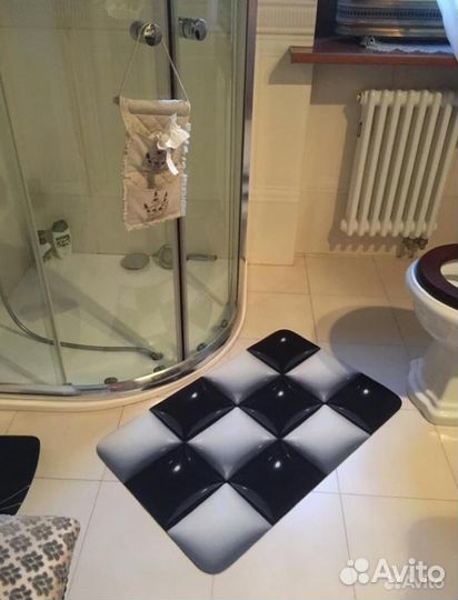 Противоскользящие коврики для ванной 3D