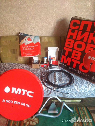 Спутниковая тарелка МТС и интернет, полный комплек