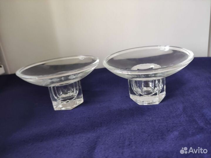 Ваза, шкатулка, подсвечник стекло, СССР