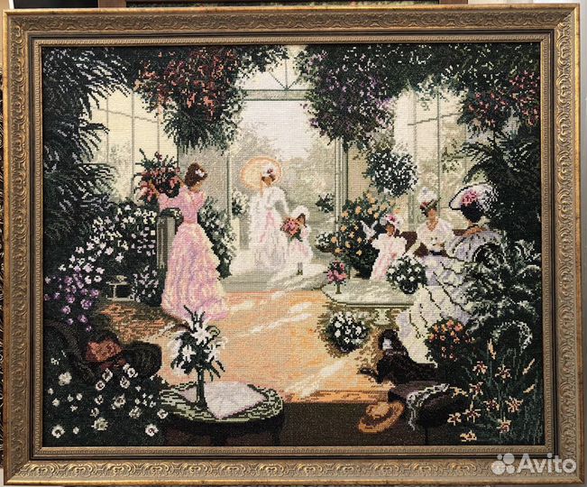 Картина вышитая