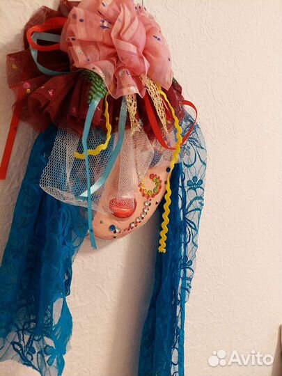 Маска декоративная Папье Маше Ручная работа