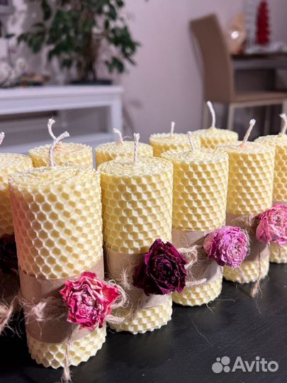 Подарок, медовые свечи