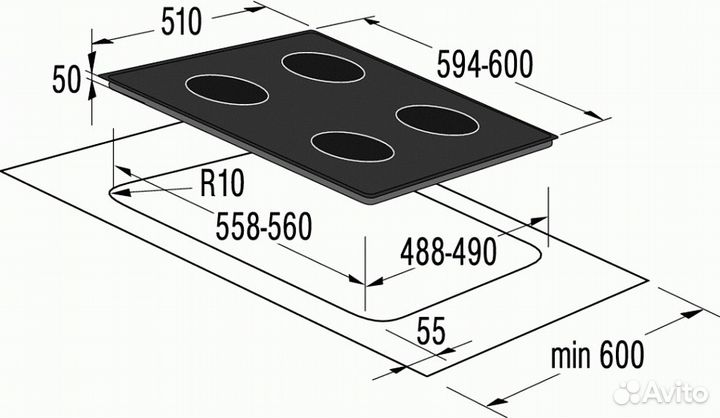 Поверхность gorenje ec 630 rw