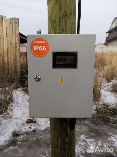 Установка опор лэп. Монтаж сип. Замена столбов лэп