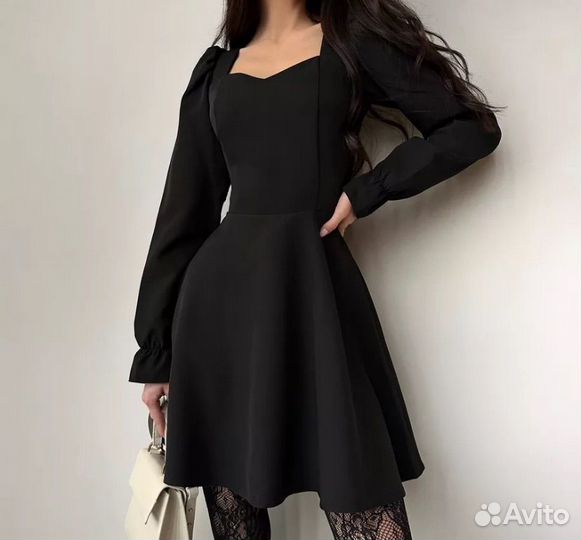 Платье женское черное