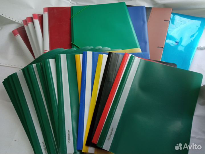 Папки пластиковые разные