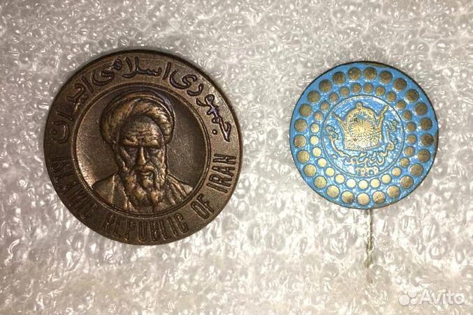 4 винтажных знака Ирана / редкие оригиналы