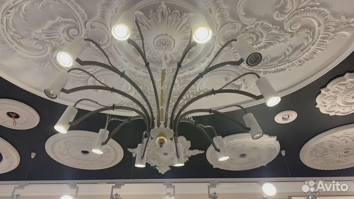 Гипсовые обои Wallcrusta. Лепнина из гипса