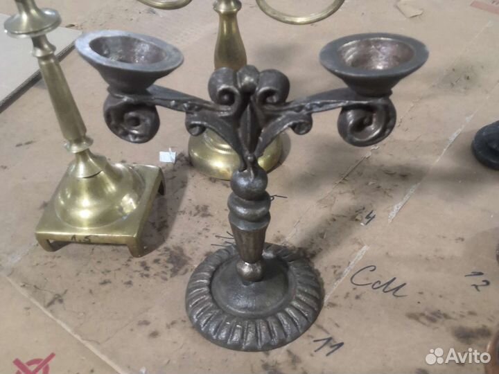 Подсвечники и канделябры бронза